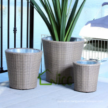 Vase -(12) home & garden furniture wicker/ PE rattan garden flower pot price